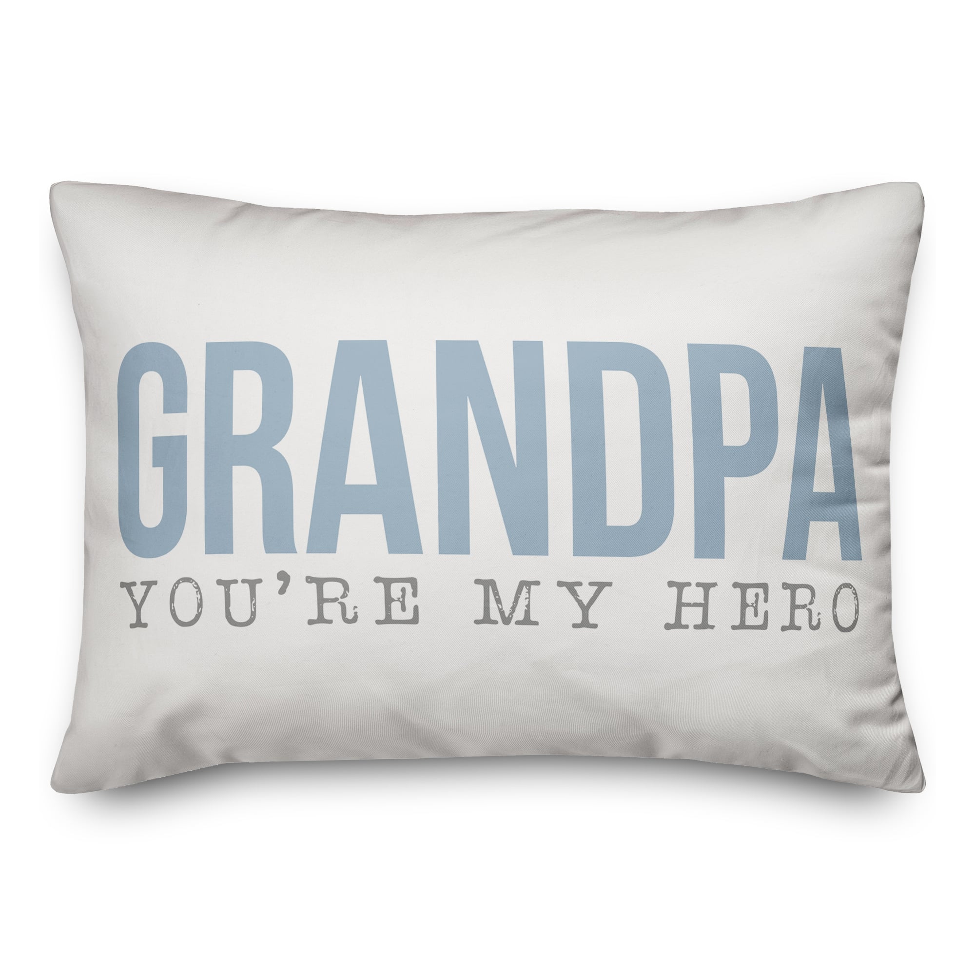 Grandpa You're My Hero Throw Pillow